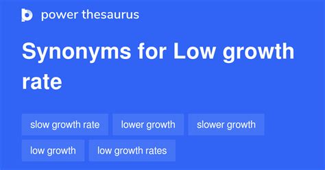 Low Rate synonyms - 165 Words and Phrases for Low Rate