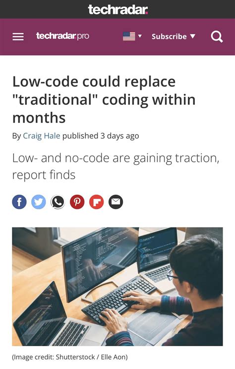 Low code could replace traditional coding within months TechRadar