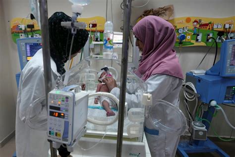 Low fuel supplies for Gaza's hospital generators put premature babies in incubators at risk
