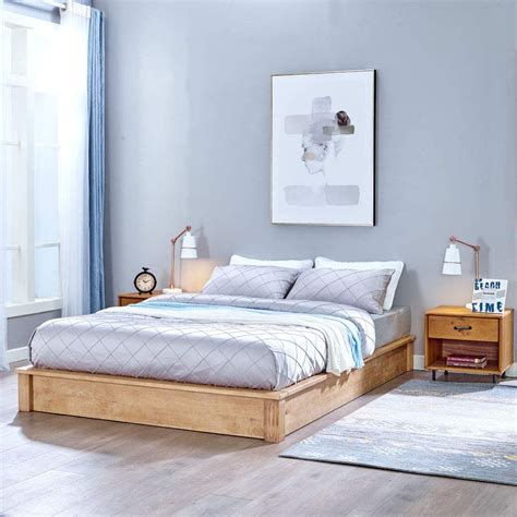 Low platform bed frame. Nectar Nectar Platform Bed. Nectar also makes a quality, simple wood bed frame in a classic modern style that’ll suit many homes’ décor. The solid wood is 10 inches high, which allows for 8.5 ... 