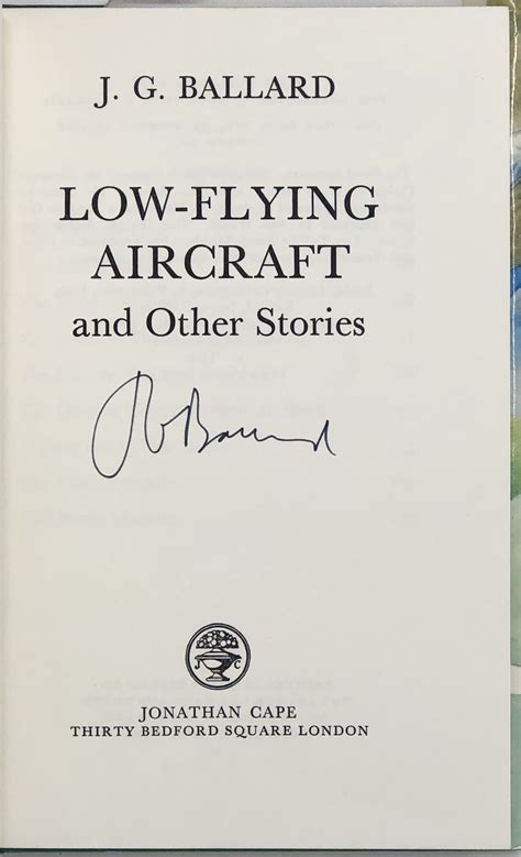 Download Low Flying Aircraft And Other Stories By Jg Ballard