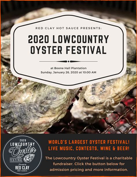 Lowcountry Oyster Festival 2023 Dates