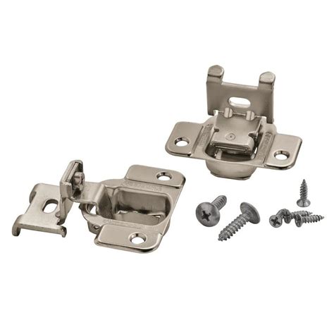 2-Pack 3/4-in Overlay 110-Degree Opening Nickel Plated Soft Close Concealed Cabinet Hinge. Model # H70300L-NP-CP. Find My Store. for pricing and availability. 15. Richelieu. 10-Pack 1/2-in Overlay 105-Degree Opening Nickel Plated Soft Close Concealed Cabinet Hinge. Model # AP38N355B08180U. . Lowe's cabinet door replacement