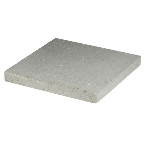 Pavestone 16-in L x 16-in W x 2-in H Square Slate/Smooth Concrete Patio Stone. Item #1642718. Model #72678.DSL. Shop Pavestone. Concrete step stones instantly add beauty and value to any landscape. 