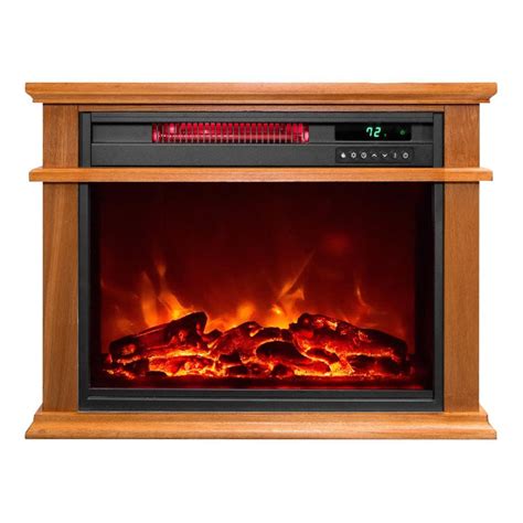 71. Country Living. 20.5-in W 4776-BTU Black Electric Fireplace Logs with Heater and Thermostat Remote Control Included. Model # CL-LS-697-3. Find My Store. for pricing and availability. Duraflame. 20.51-in W 5200-BTU Black Electric Fireplace Logs with Heater Remote Control Included. Model # DFI041ARU-2.. 