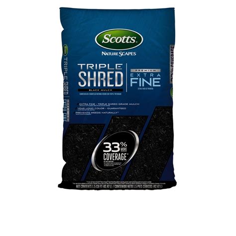3921 Color: Sierra Red Scotts Nature Scapes Color Enhanced 1.5-cu ft Sierra Red Blend Mulch Model # 88459442 Find My Store for pricing and availability 3921 Color: Brown Scotts Nature Scapes Triple Shred 1.5-cu ft Brown Mulch. 