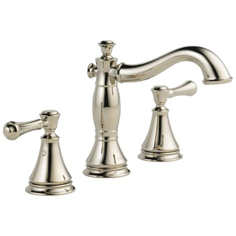 Color: Brushed nickel PVD. allen + roth. Harlow Brushed Nickel Pvd 2-handle Widespread WaterSense High-arc Bathroom Sink Faucet with Drain. Shop the Collection. Model # 67693W-6104. Find My Store. for pricing and availability. Mounting Type: Widespread. Drain: Drain Included. . 