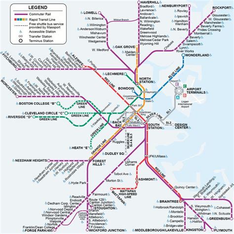 The Massachusetts Bay Transit Authority (MBTA) offers an extensive co