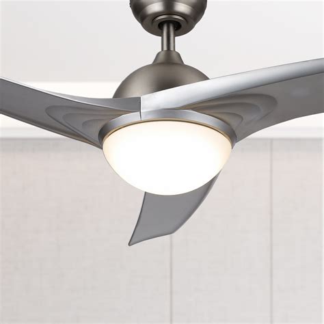 20'' Dianeshia Flush Mount Dimmable Ceiling Fan with LE