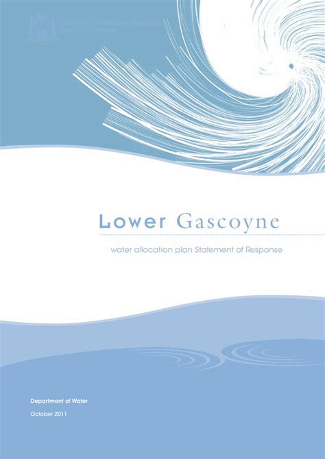 Lower Gascoyne water allocation plan : statement of …