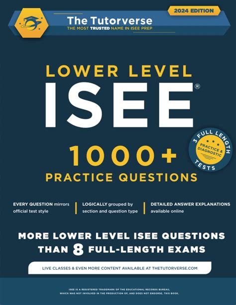 Download Lower Level Isee 1000 Practice Questions By The Tutorverse