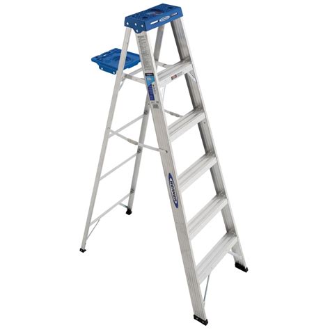Shop Werner 6000 6-ft Fiberglass Type 1- 250-lb Load Capacity Step Ladder in the Step Ladders department at Lowe's.com. The 6006 Fiberglass 6ft Step Ladder features a HolsterTop&#174; with the Lock …. 