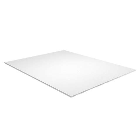 4mm Corrugated plastic sheets : 12 x 18 :10 Pack 100% Virgin White