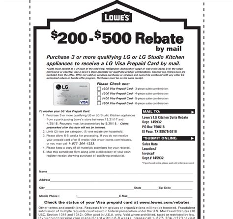 Lowes Online Rebate Offer - Lowesrebate.net