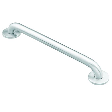 KOHLER Cardale 24-in Brushed Nickel Wall Mount ADA Compliant Grab Bar (500-lb Weight Capacity). With a combination of smooth lines and gentle detailing, the Cardale grab bar offers a sophisticated touch of elegance - perfect for updating a bathroom with complementing the existing aesthetic.. 
