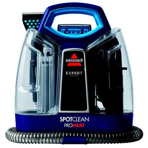 With BISSELL® SpotBot® Pet portable carpet cleaner, it is! This automatic and compact machine sprays, brushes and suctions to remove surface pet stains and tough, set-in stains. Simply pick from one of the two preset cycles, set it and forget it! This machine goes to work, sending water and formula deep into carpet fibers before gently .... 