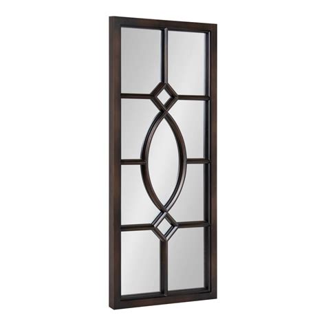 Shop Kate and Laurel Cassat 13-in W x 30-in H White Framed Wall Mirror in the Mirrors department at Lowe's.com. Lovely and stylish, this windowpane mirror adds a boost to any living space. This sophisticated mirror carries a contemporary but timeless aesthetic. This wall. 