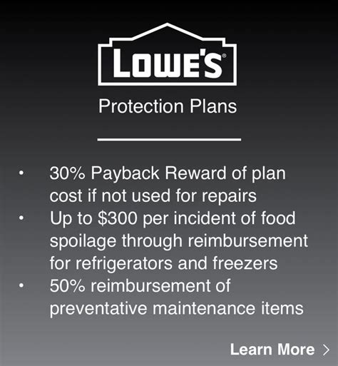 Lowes claims protection plan. Keep It Running Reward: Get 50% back on the items that keep it running, like fluids (like TruFuel, stabilizers, oil, and anti-freeze), covers, spark plugs, filters, belts, and batteries! Max $100 every 12 months. Payback Reward: If you don't use the plan for a service call on your mower or snow thrower, we give you 30% back of the plan price. 