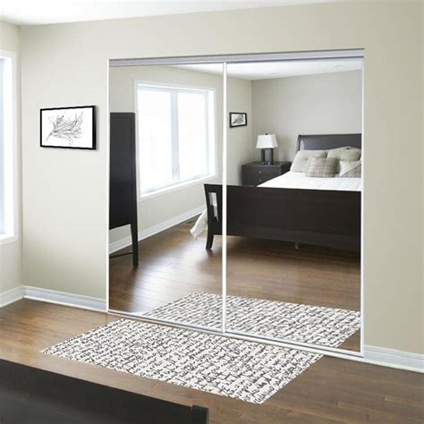Common Size (W x H): 48-in x 80-in Material: Custom Door & Mirror. CDM 48-in x 80-in Mirrored Glass Prefinished Mirror Sliding Door Hardware Included. Model # SP2-4880W. Find My Store. for pricing and availability. 2.. 