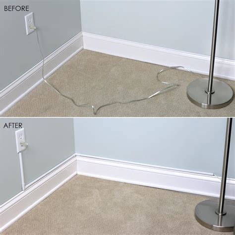 The cord hider can even be painted to truly blend in with the wall. T