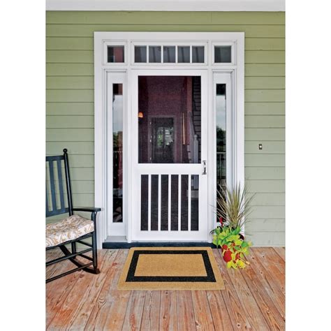 Lowes exterior screen doors. Common Size (W x H): 48-in x 80-inClear All. Multiple Options Available. Color: White. RELIABILT. Aluminum Sliding Patio Screen Door. Shop the Collection. Model # MLPD-0000004. Find My Store. for pricing and availability. 