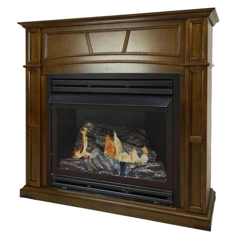 Shop allen + roth 24-in 33000-BTU Dual-Burner Gas Fireplace Logs with Thermostat and Remote in the Gas Fireplace Logs department at Lowe's.com. This Vent Free Gas Log sets is the ideal choice to bring style and warmth to your home. State-of-the-art vent free technology does not require a flue or. 