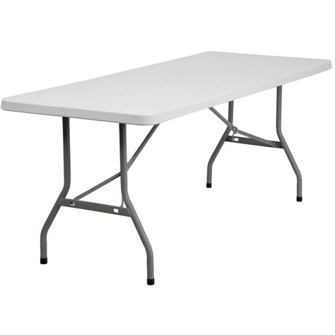 Lowes foldable table. Shop Flash Furniture 2.5-ft x 8-ft Indoor Rectangle Plastic White Folding Banquet Table (10-Person) in the Folding Tables department at Lowe's.com. Do you have a large family who designates your home for Thanksgiving and Christmas dinners? You need this expansive rectangular folding table to solve the 