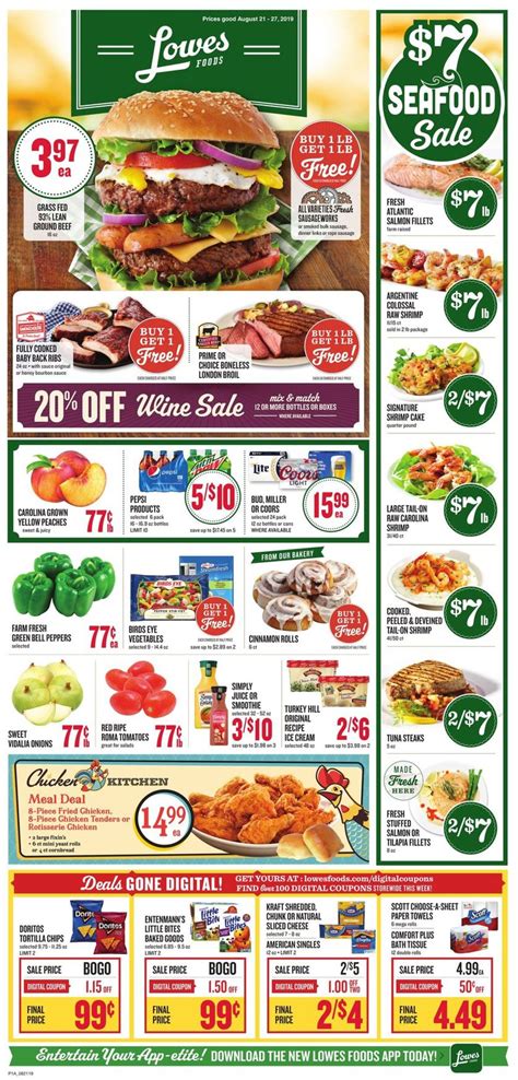 Lowes foods near me weekly ad. Are you looking to save money on your grocery shopping? Look no further than Kroger’s latest weekly ad. With a wide range of products on sale, you can find everything you need at g... 