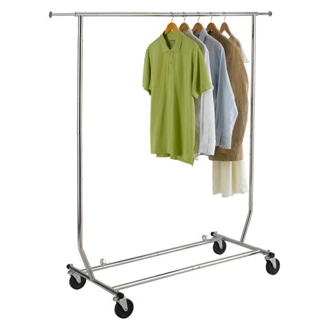 Wheeled Freestanding Garment Rack, 68-Inch