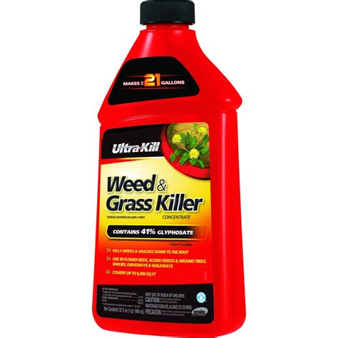 ORTHO GroundClear Year Long 2-Gallon Concentrated Weed and Grass Killer. Ortho GroundClear Year Long Vegetation Killer1 is formulated to kill weeds and grasses and prevent new growth for up to 1 year. To use this concentrate, simply mix 24 fl. oz. with 1 gallon of water in a tank sprayer.