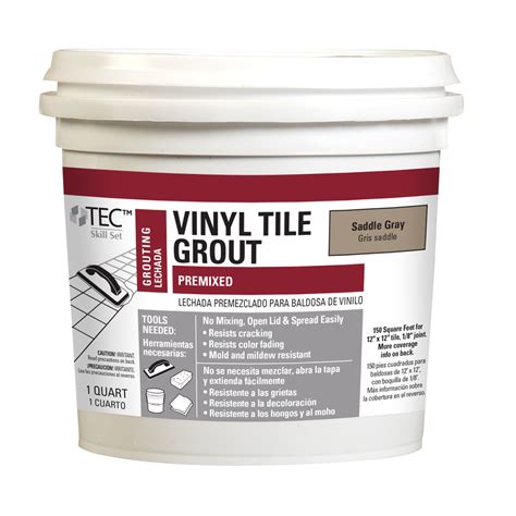 TEC Linen Sanded Premixed Grout. Item # 462941 |. Model # 7132805721. 6. Get Pricing & Availability. Use Current Location. Grouts tile joints from 1/16-in to 1/2-in. Wear, crack and water-resistant. Excellent for grout repairs, adheres to cementitious or premixed grout.. 
