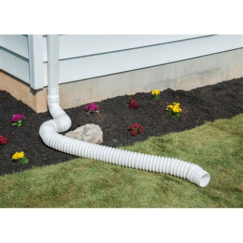 Lowes gutter extension. Shop Spectra Universal Ground Spout Extension Black Polymer 24-in Black Downspout Extension in the Downspouts & Components department at Lowe's.com. Flexible downspout extension with easy installation. One size fits all downspouts to make it simple for anyone to install and divert water way from their home, 