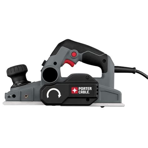 Working at 33,000 cpm, the VonHaus Electric Wood Hand Planer is a corded 7.5-amp tool that weighs almost ten pounds making it hard to use for extended periods. It has a cut width of 3 1/4-inch and has a 16,000 rpm motor. This tool also has a 1/16-inch cut capacity that, unfortunately, doesn’t shorten your work time.. 