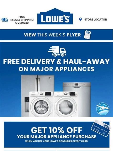 No experience with Lowes for appliances. Within the last 5 ye
