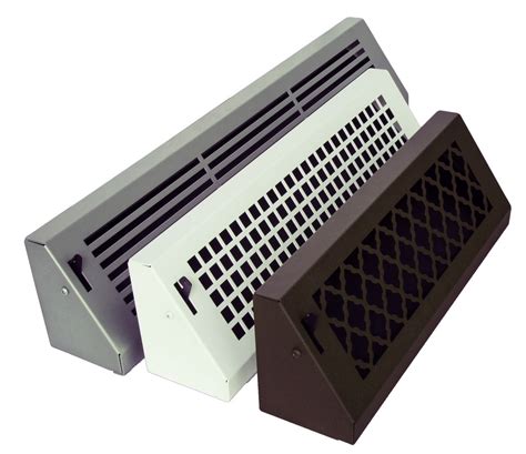 Lowes heat register covers. Our DIY baseboard heater covers are made from galvanized steel, ranging from 22-24 gauge depending on style. They are powder-coated to increase their rust resistance and guaranteed by our warranty. 