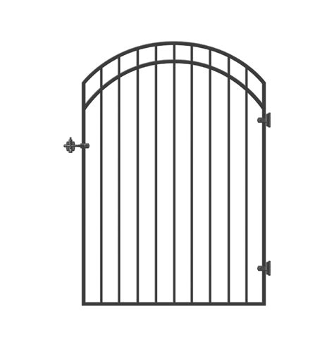 Lowes iron gates. Combine your gate with metal panels for fences for a complete look. A metal fence gate and metal fencing can improve security. They work together to function as deterrents, indicating that your property is maintained and protected and discouraging trespassing. Metal for fencing like a wrought iron fence can add both beauty and protection. 