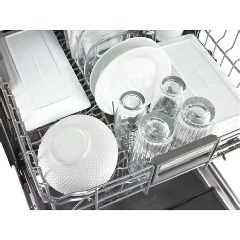 Shop KitchenAid Top Control 24-in Built-In Dishwasher With Third Rack (Panel Ready) ENERGY STAR, 39-dBA in the Built-In Dishwashers department at Lowe's.com. This KitchenAid® Flush Dishwasher turns dirty work into something beautiful. FreeFlex™ Fit Third Rack has a deep, angled design and paired with the adjustable