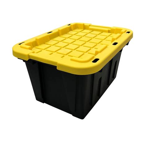 3-Pack Large 30-Gallons (120-Quart) Clear Weatherproof Rolling Tote with Latching Lid. Model # 197199. Find My Store. for pricing and availability. 35. Kobalt. X-large 31-Gallons (124-Quart) Grey Weatherproof Heavy Duty Rolling Tote with Latching Lid. Shop the Collection. Model # 3710852.. 