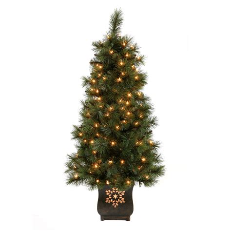 Lowes pre lit trees. National Tree Company 6.5-ft Fraser Fir Pre-lit Slim Artificial Christmas Tree with Incandescent Lights. This Jersey Fraser Fir tree features Feel Real® branch tip technology, creating a tree with remarkable realism. These crush-resistant branch tips are molded from real tree branches for an authentic living tree appearance. 