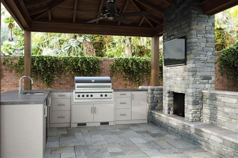Shop WeatherStrong Miami 3-Piece 91.25-in W x 28.5-in D x 34.5-in H Outdoor Kitchen Set in the Modular Outdoor Kitchens department at Lowe's.com. With the desire to spend more quality time outdoors, WeatherStrong Outdoor Cabinetry is designed with your lifestyle in mind our cabinets are built from 3/4". 