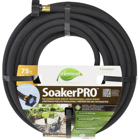 Overview. Our soaker hoses offer you a great solution for nurturing and growing your garden and plantings. Ideal for gardening and landscaping. Even soaking action above and below ground. Conserves water. CA Residents: Prop 65 Warning (s) Prop65 Warning Label PDF.. 