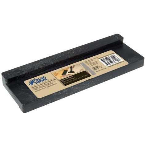 2.75 in. x 9.25 in. x 0.50 in. Black Universal Tapping Block. (500) Questions & Answers (1) Hover Image to Zoom. $ 14 93. Pushes planks together without damaging the floor. Ensures tight seams. Use with a …. 