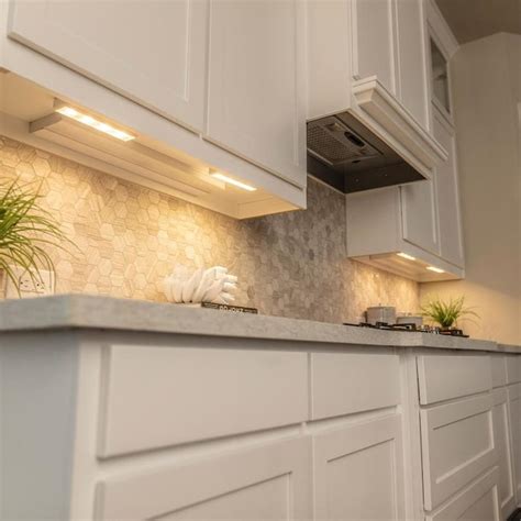 Lowes under counter lights. Under Cabinet Lights Plug-in Daylight White 4000K, Dimmable LED Under Cabinet Lighting, 4pcs 12 Inch Under-Counter Light Fixtures with Memory Function, Linkable LED Cabinet Light for Kitchen. 4.4 out of 5 stars 184. 100+ bought in past month. $21.99 $ 21. 99 ($5.50/Count) Save 5% on 2 select item(s) 