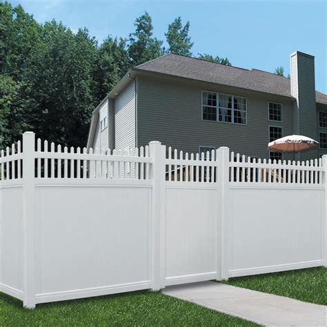 Lowes vinyl fence pickets. Severe Weather 5/8-in x 5-1/2-in x 6-ft Pressure Treated Southern Yellow Pine Dog Ear Fence Picket. 1632. Severe Weather 5/8-in x 6-in x 8-ft Pressure Treated Southern Yellow Pine Dog Ear Fence Picket. 1632. GRK #8 x 1-1/2-in Polymer Interior Wood Screws (110-Per Box) 100. GRK 2-in T15 Torx Screwdriver Bit (2-Piece) 