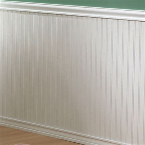 Shop Ekena Millwork 32-in x 94-1/2-in Smooth White PVC Wainscot Wall Panel in the Wall Panels department at Lowe's.com. Modern wainscot features the fastest way to install wainscotting ever developed. Able to be installed in as little as 60 seconds, simply attach the provided