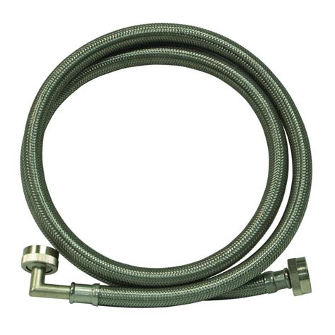 Lowes washing machine hoses. Shop EASTMAN 2-Pack 8-ft 0.75-in Fht Inlet x 0.75-in Fht Outlet Rubber Water Heater Connector in the Appliance Supply Lines & Drain Hoses department at Lowe's.com. This Eastman 8-foot Rubber Washing Machine Hoses come in a 2-pack presentation. They are made of black rubber with brass nuts to connect hot and cold water 