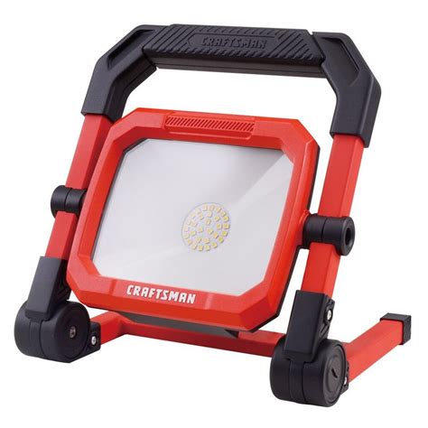 The rechargeable LED work light features dimmable LED technology that offers the user more flexibility in light output. Just simply dim from 415 lumens down to 40 lumens by holding the power switch. The battery level indicator lights provide an easy way to check the charge status and for added convenience this light comes with magnets as well .... Lowes work lights