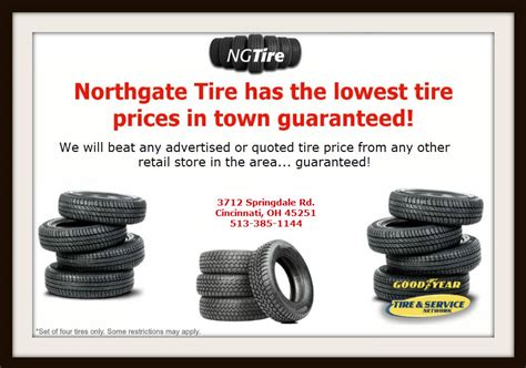 Lowest Tire Prices Guaranteed Cincinnati, OH