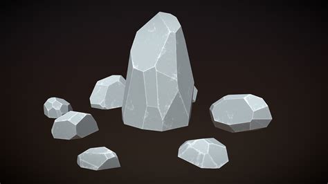 Lowpoly Rock Free 3D Models download - Free3D