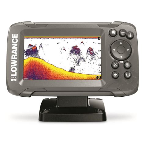 The Lowrance HOOK-4x is a fish finder that offers reliable sonar technology to help anglers locate fish underwater. Designed with functionality in mind, this fish finder is a practical tool for both professional fishermen and hobbyists. . 
